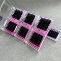 Pesta As Silk Premium Lash Extension Trays Cashmere Matte Black Individual Volume Eyelash Extension