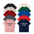 Custom 230GSM High Quality Heavyweight Cotton Print Drop Shoulder Plain Oversized T-Shirt for Men Streetwear Graphic Men's