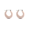 Fashion Ins Trendy Elegant Earrings Hook Handmade Pink Oil Dripping U-shaped Hoop Enamel Earring for Women