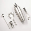 Bar Set 5 Pieces Custom Logo Branded 500Ml Bartender Kit Sliver Gold Mini Stainless Steel Glass Set Cocktail Shaker