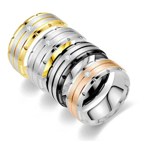 8MM Mix Sizes Offer Non Tarnish Rings for Men Stainless Steel Men Rings Ring for Man