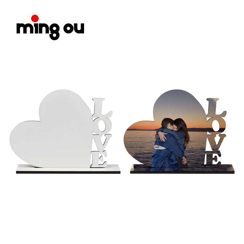 Wood Photo Frame Ornaments Sublimation MDF Photo Panels