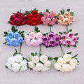 AF11502 7 Heads Peonies Bushes Artificial Silk Flower Peony Bouquet for Wedding Centerpiece Flower Decor