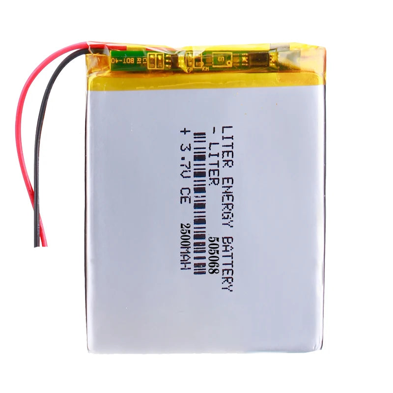505068 3.7v 2500mah Free Sample Li-ion Polymer Battery Customized Li-po Liter Energy Battery