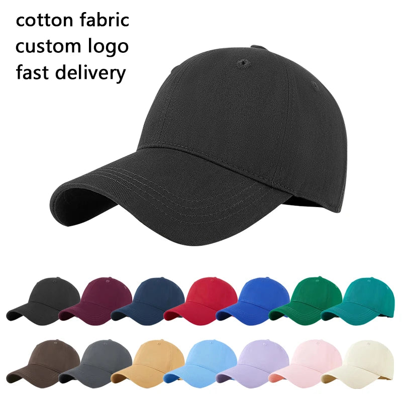 Multicolor Sports Caps Design Own 3D Embroidery Logo Baseball Golf Caps Men 6 Panel Plain Cap