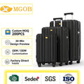 Large Capacity 20''24''28'' Stackable Travel Luggage Set Ship in One Carton Durable Suitcase with Full Direction Smooth Wheels
