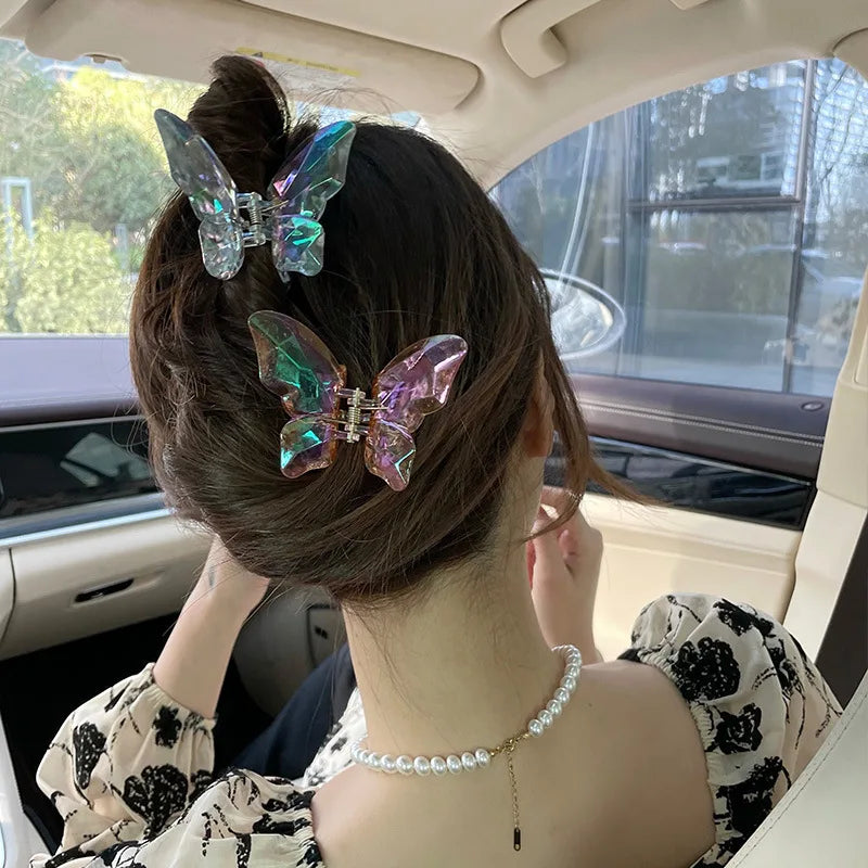 Wholesale Korean Shark Clips Hairpin Butterfly Hair Claw Clips for Girls