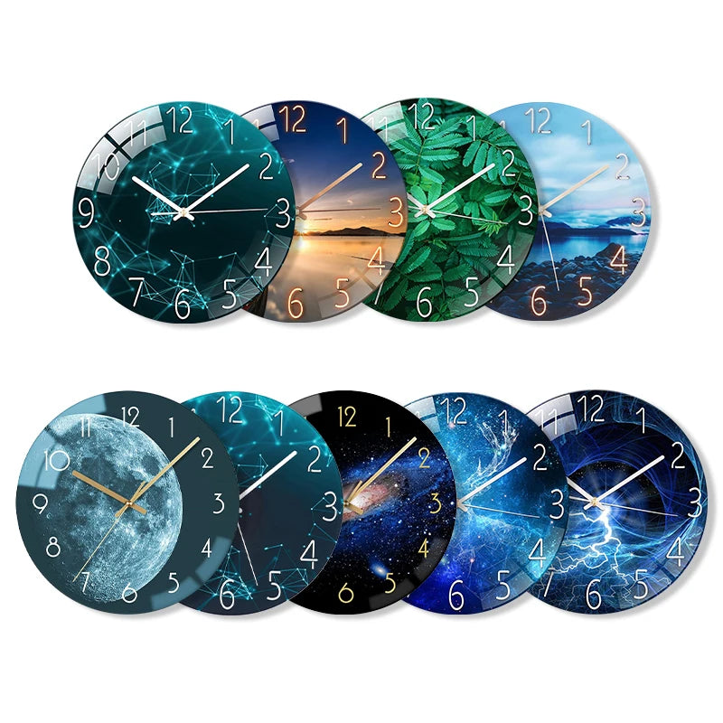 New Modern Nordic Minimalist Mdf Wood Wholesale Wall Clock Custom Round Silent Simple Clock Decoration