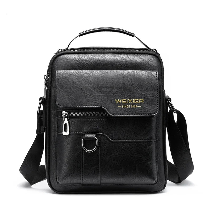 WEIXIER 2023 New Hot Selling Retro Large Capacity Crossbodyshoulder Clutch Bags for MenMale Vintage Wallets