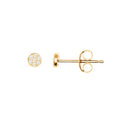 Daily Wear Fashion Classic Round Full Diamond S925 Sterling Silver Stud Earrings