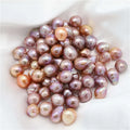Factory Wholesale 10-13mm Large Baroque Irregular Nucleate Pearls Drip Loose Pearls Fire Ball Shaped Keshi Pearl for Jewelry