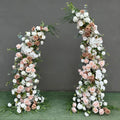 Hot Sales Silk Artificial Flowers Background Backdrop Stage Decoration Flower Arch for Wedding