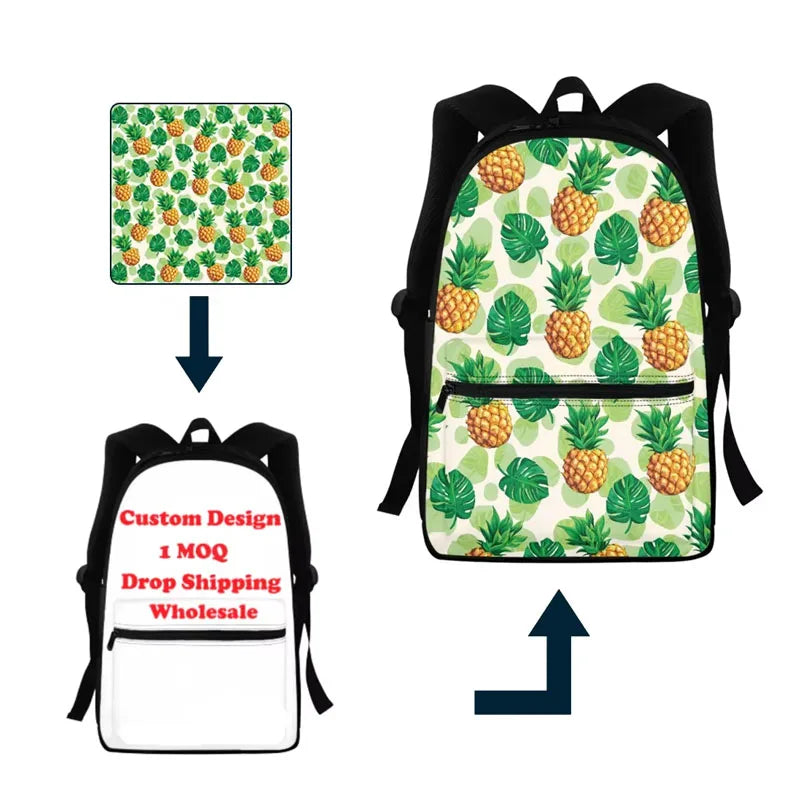 Custom 2023 Multifunctional Children's School Backpack Fashion Print Design Zipper China's Popular Sublimation Backpack Bags