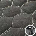 Wholesale Microfiber Artificial Quilted Faux Leather Fabric for Car Seats Footrests Sofas Bags and Decorative Crafts