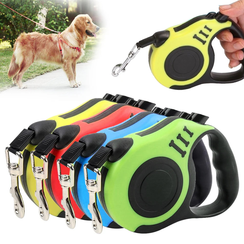 Dropshipping Automatic Extendable Retractable Nylon Pet Harness Leash 3/5M for Dogs
