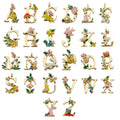 Enamel Letter Charms a to Z Alphabet Flower Style Letter Pendant Charms for Bracelet Necklace Jewelry Craft Making