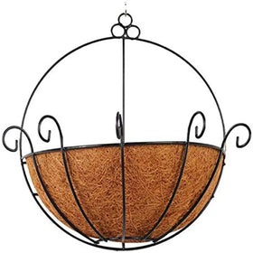 Wholesale Hanging Planter Flower Basket Resin Wall Planters Hanging Flower Plant Potsfor Fence Balcony or Rails
