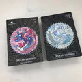 2 Sets  300 Pieces for 2 Players Glowing Round Shape Wood Puzzle Holographic Mermaid Unique Wooden Jigsaw Puzzles Box