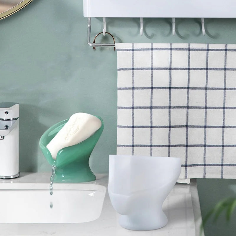 Self-Draining Soap Dish Silicone Mold Sponge Soap Holder Mold for Resin Concrete