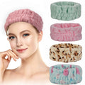 Soft Coral Fleece Headbands for Face Washing Makeup Spa & Yoga-Customizable Design for Women & Girls