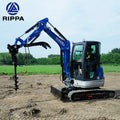 China Rippa Mini Excavator 3 Ton Epa Kubota Engine Crawler Digger Widely Used Mini Excavator Machine With Attachments