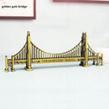 Hot Selling Architectural Model of San Francisco Golden Gate Bridge Metal Handicrafts Decorate American Tourist Souvenirs