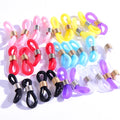 Colorful Rubber Hooks Eyeglasses Glasses Chain Holder Retainer Ends Sunglasses Strap Loop Connector Hardware
