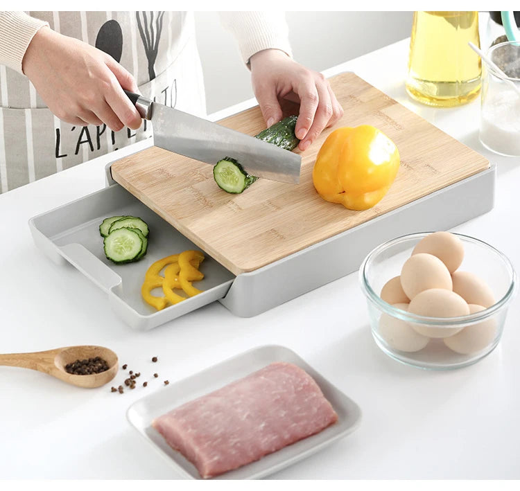 Best Selling Eco-Friendly Bamboo Chopping Board with Digital Scale Customizable Logo for Home Use or Weddings