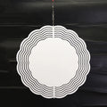 10 Inch Sublimation Wind Spinners Double Sided Blank White Aluminum Wind Spinner
