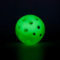 LED Luminous 40 Holes 74mm Electronic Skeleton Pickleball Green Plastic TPE 23g Outdoor & Indoor Ball