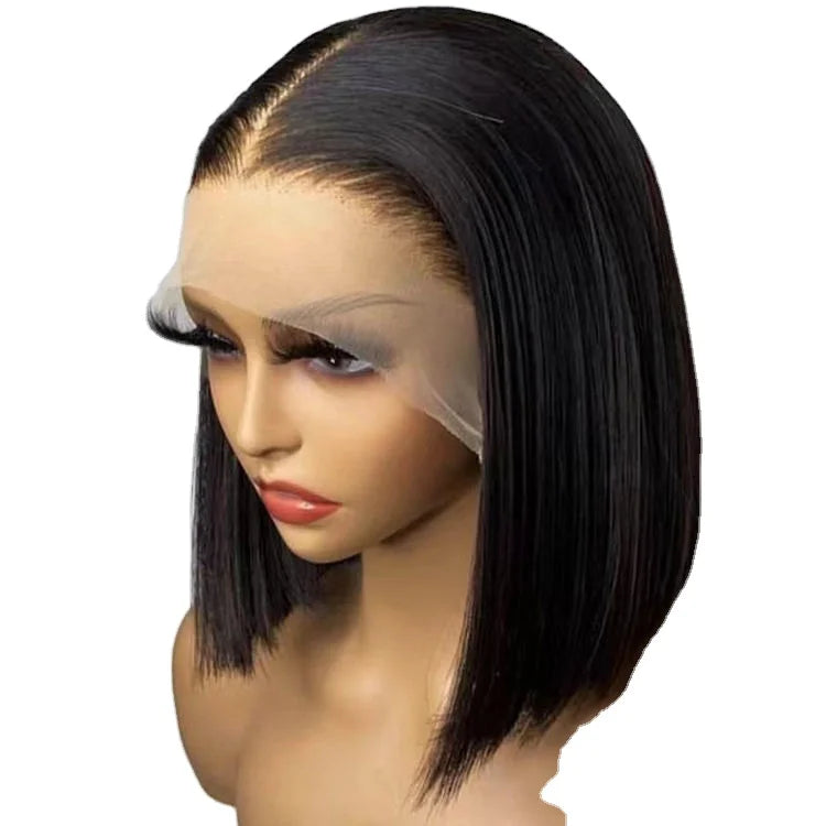 Raw Brazilian Hair bob Wig Wholesale 13*4 Lace Frontal Straight Short Cut Human Hair Wigs