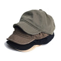 Unisex OEM Vintage Cotton Washed Baseball Cap Adjustable Retro Soft Flip Hat for Outdoor Sports Embroidered Pattern