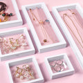 Acrylic Jewelry Display With Retail Box 11*11cm for Transparent Suspended Floating Holder Fashion Feature for Packaging