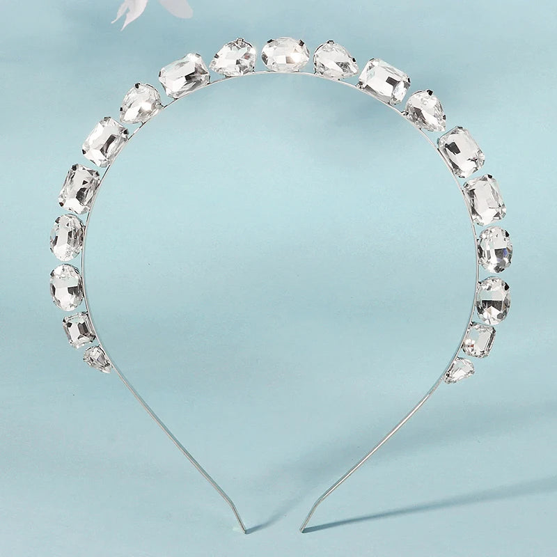 New Women Hair Accessories Handmade Colors Rhinestone Headband Alloy Hairband Headbands for Girls