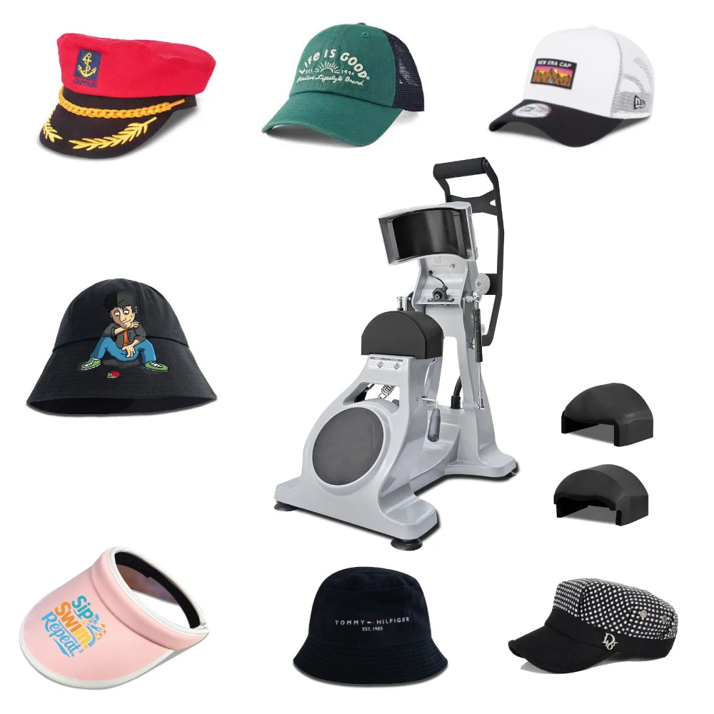 All-in-One Dual Heated Automatic Open Cap Heat Press Machine Electric 110V for Garments and Gorras