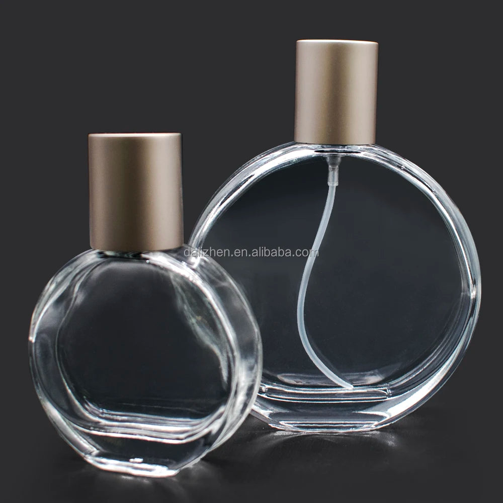 Luxury Thick Bottom Round Shape Luxury Novel Glass Perfume Bottle