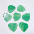 Fashion Green Aventurine Jade Guitar Accessories Pick Music Slices