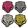 Custom Logo Embroidered Tiger Patch Hot Sale Embroidered Patches Stock Animal Tiger Patches for Clothing Shoes Boots Scarf
