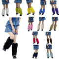 Wholesale Mardi Gras Leg Warmers Ladies Winter Warm Faux Fur Y2K Leg Warmers for Women