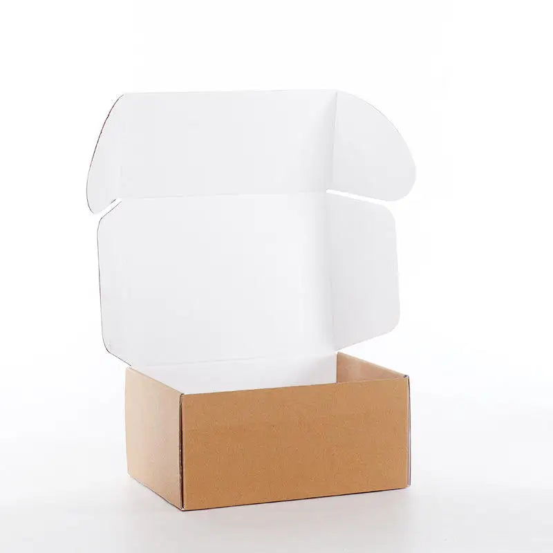 Various Specifications of Kraft Paper Mailer Box Cardboard Packing Boxes for Shipping for Socks Fur Embossing Printing Handling