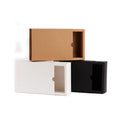 Durable Custom Logo Eco Friendly Slide Out Drawers Rings Jewelry Storage Box  Folding Shipping Mailing Kraft Paper Carton Box