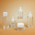 Clear Dropper Glass Serum Bottle 1oz 4oz 5oz 50ml 100ml 120ml Wholesale Price Pump Glass Thick Botom Bottle Spray with Screw Cap