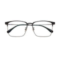 Titanium Retro Business Style Square Men Eyewear Rectangle Reading Glasses Eyeglasses Frame Diamond Face Shape Match