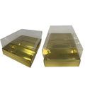 Premium Custom Golden Printed Folding Paper Box Recycl Cardboard Lid&base Box for Personalized Fashion Accessory