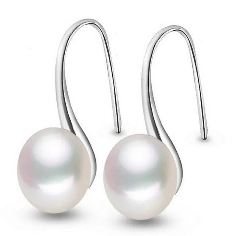 Hot Selling Elegant Women Must Have Earrings Classic Style Pop Ear Hook Trend Simple High Heel Pearl Earrings for Women