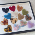 Sayoung New love Hair Sweet Leopard Acetate Children's Bangs Clip Side Clip Heart-shaped Girl Side Clip Hair Accessories