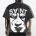 2024 Vintage Acid Wash DTG Print New Fashion Heavyweight 300gsm Cotton Boxy T-Shirt Short Sleeve Oversized Anime Streetwear Men