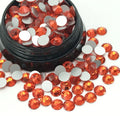 Crystal Round Shiny Crystal Color Glass Crystal Rhinestones Non Hot Fix Nail Art Rhinestones for DIY Nails