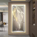 JZ Modern Decor Dolphin Wall Art Picture Uv Print Acrylic Animal Poster Porcelain Artwork Abstract Wall Led Crystal Painting
