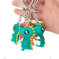 Cartoon Cute Dinosaur Animal Keychain for Event Kid Toys Pvc Keychain Custom Shape 3d Silicone Keychain